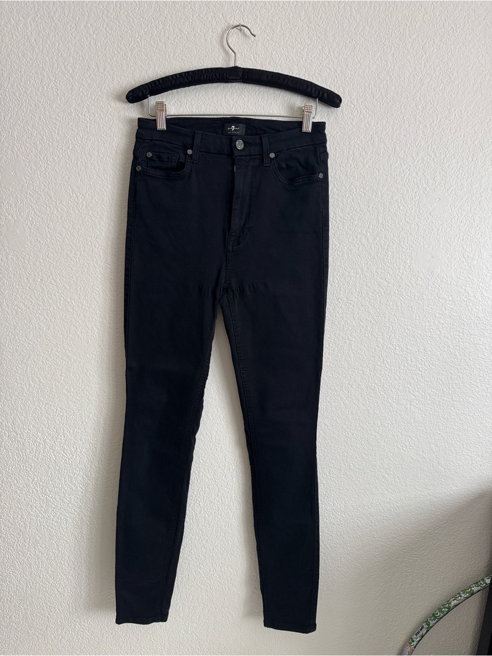 Seven Jeans High-Rise Black Women's Skinny